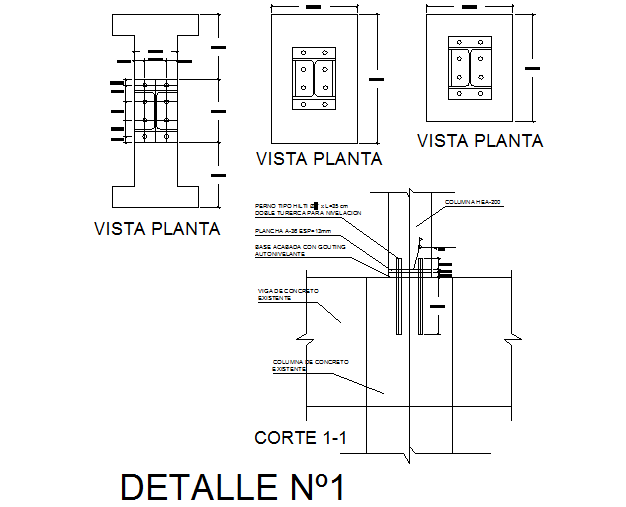 Joint detail dwg file - Cadbull