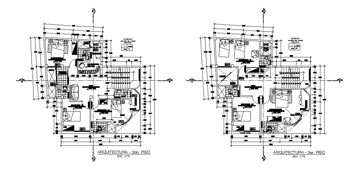 Joint Family House Layout Plan AutoCAD Drawing Download DWG File - Cadbull