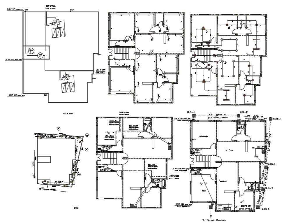 joint-house-electrical-and-plumbing-layout-plan-design-cadbull