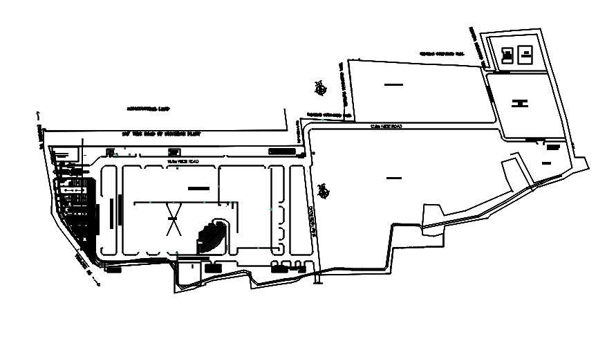 Key plan of Main factory in detail AutoCAD drawing, dwg file, CAD file ...