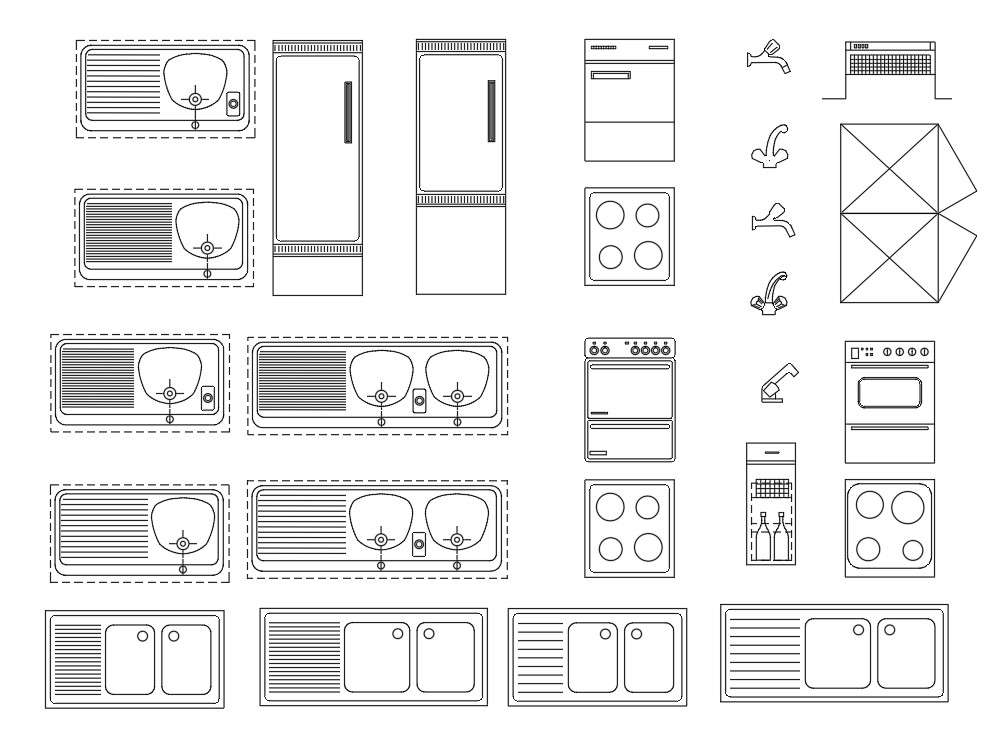 Kitchen furniture design - Cadbull