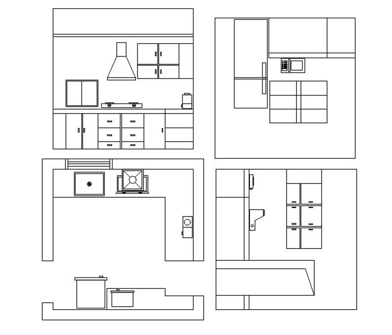 Interior Design Modern Kitchen Drawing Plan Stock Illustration 1102581401 |  Shutterstock
