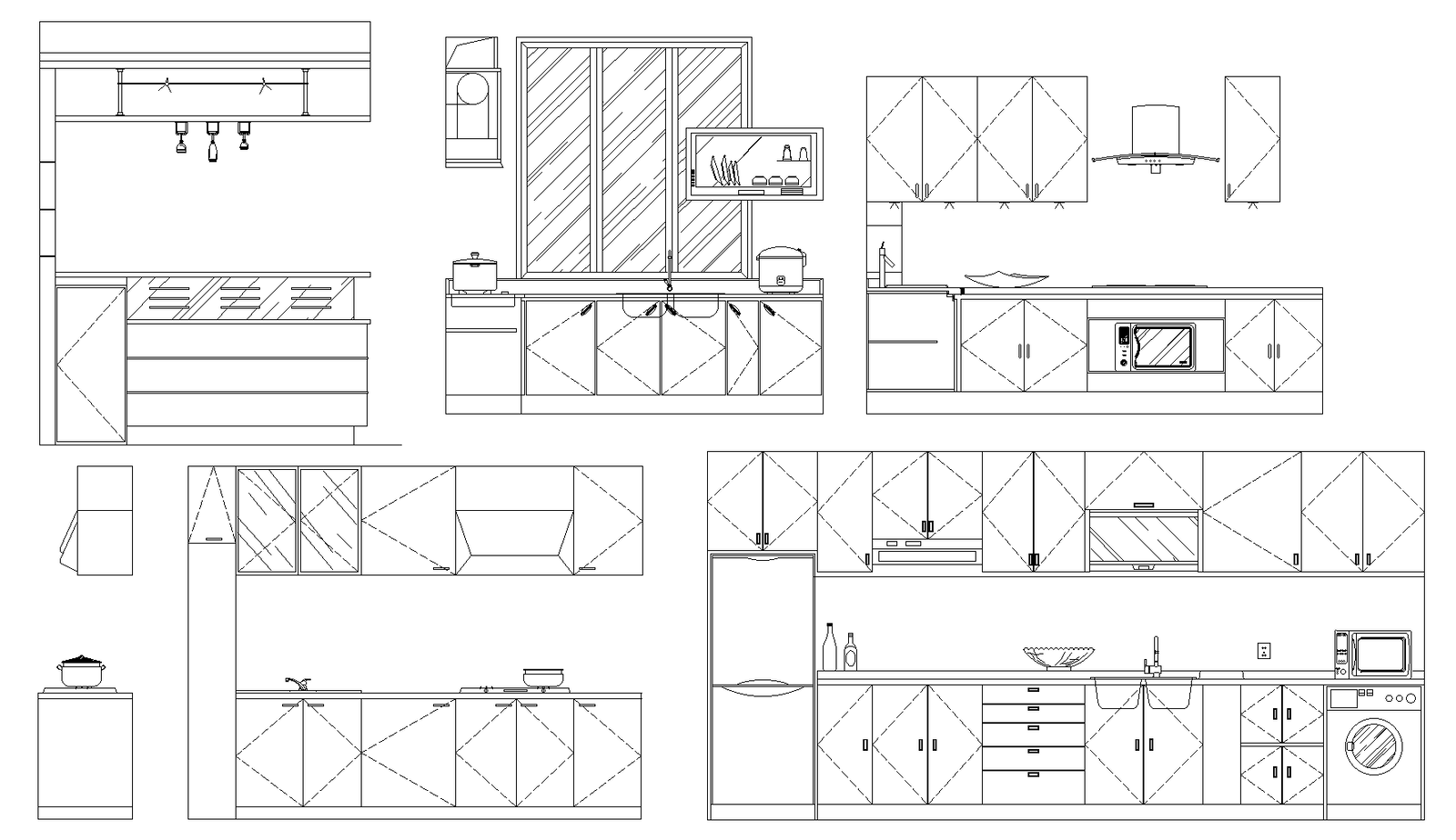 Kitchen Elevation Detail Dwg Cadbull   Kitchen Elevation Detail Dwg. Fri Apr 2018 08 31 00 