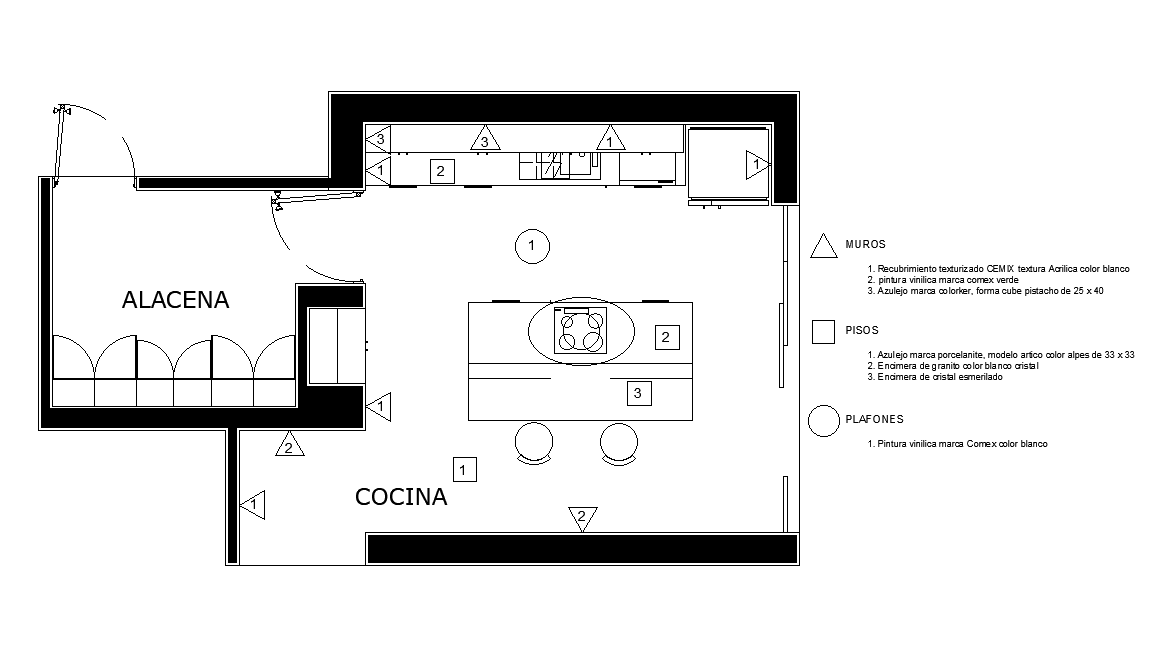 Kitchen Ceiling Light And Floor CAD Drawing Download DWG File - Cadbull