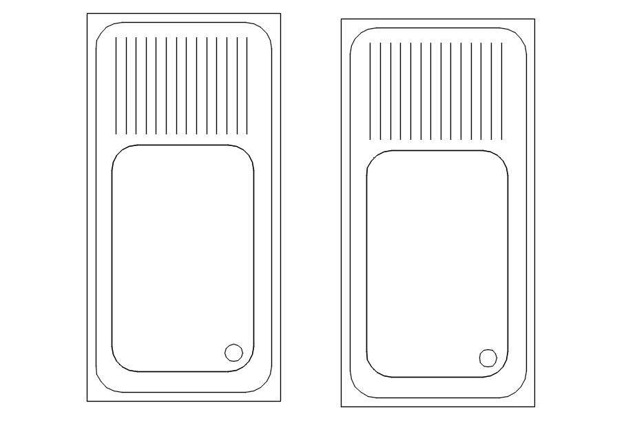 Kitchen Sink cad blocks in AutoCAD, Dwg files. Cadbull