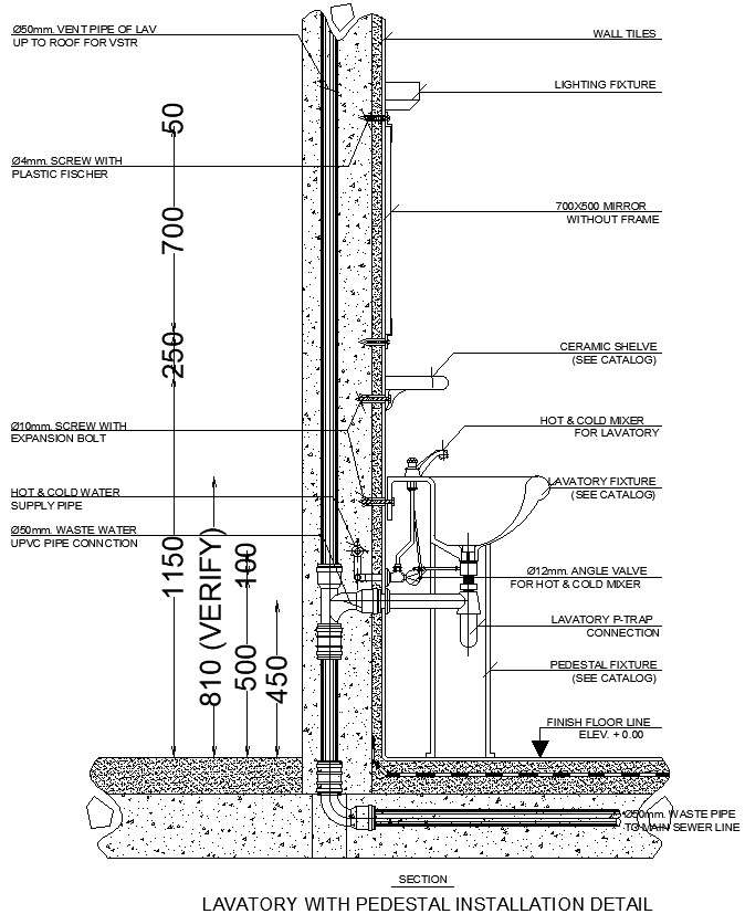 lavatory-with-pedestal-installation-detail-in-autocad-dwg-file-cadbull