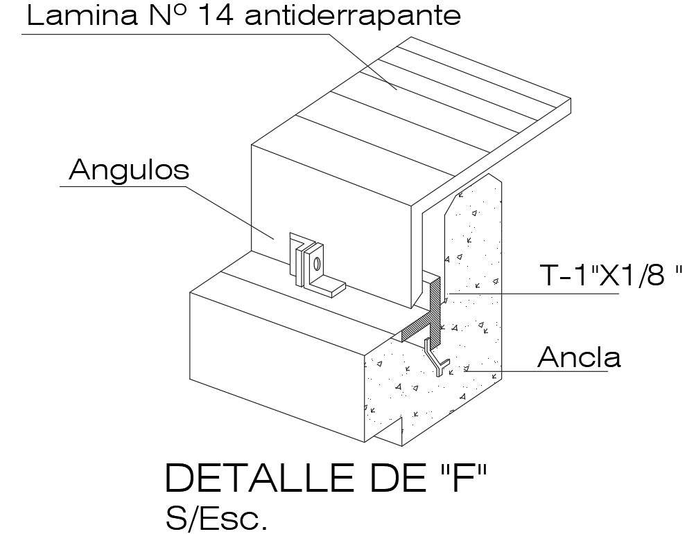 Joinery detail drawing separated in this AutoCAD file. Download