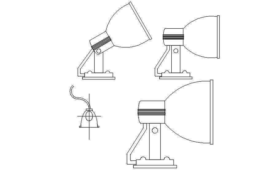 lamp-cad-block-2d-view-in-autocad-dwg-file-cadbull