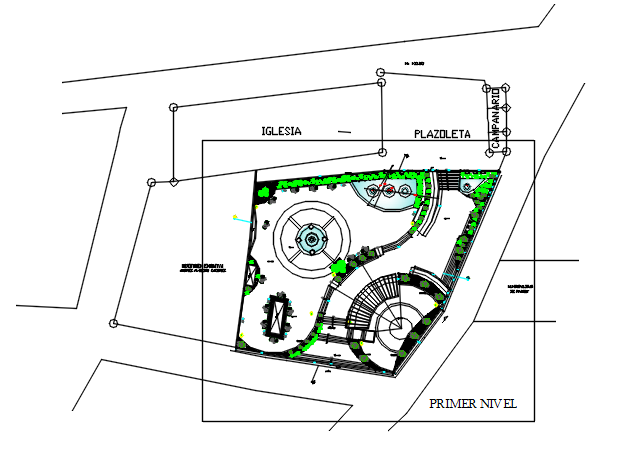 Land sceping garden plan detail dwg detail - Cadbull