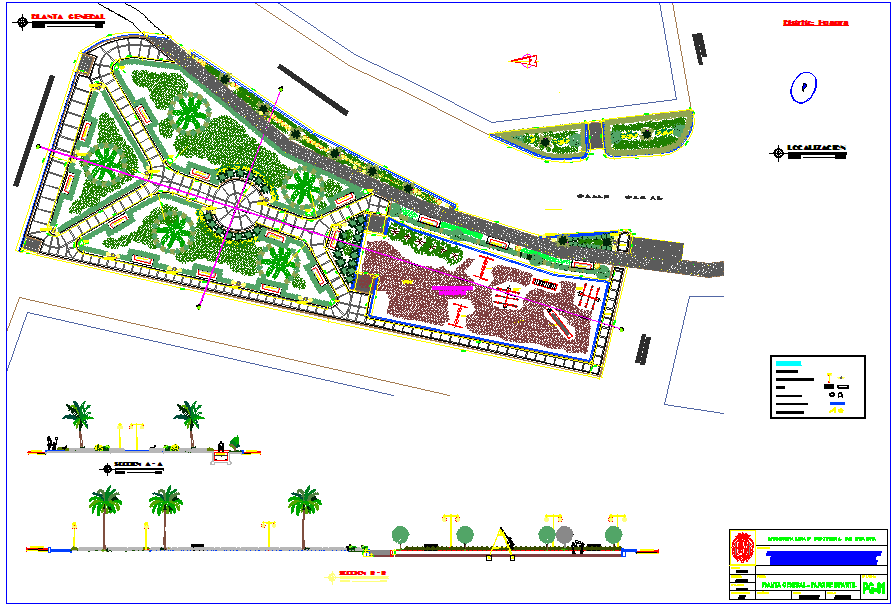 Landscape drawing of hotel - Cadbull