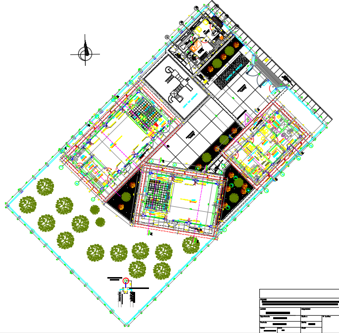 Landscaping layout commercial plan detail dwg file - Cadbull