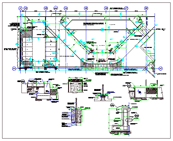 Landscaping layout details of public park dwg file - Cadbull