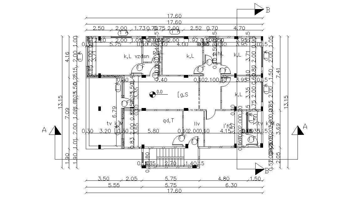 Lavish Bungalow Planning Of House Design DWG File - Cadbull