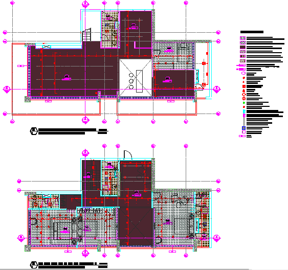 Layout of penthouse electrical details - Cadbull