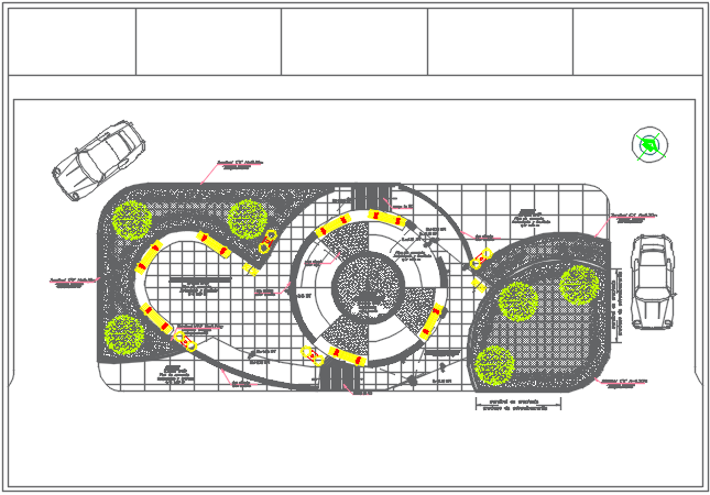 Layout plan detail dwg file - Cadbull