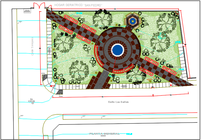 Layout plan detail dwg file - Cadbull