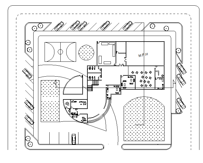 Layout plan detail dwg file - Cadbull