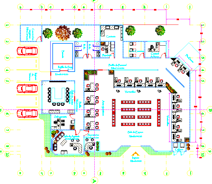 Bank Floor Plan Design