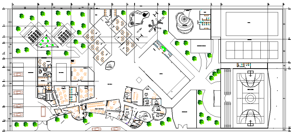 Layout Plan Of A School Dwg File Cadbull   Layout Plan Of A School Dwg File Thu Feb 2018 11 31 37 