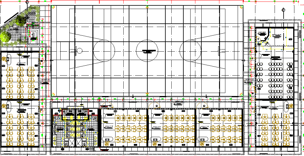 Layout Plan Of College Dwg File Cadbull