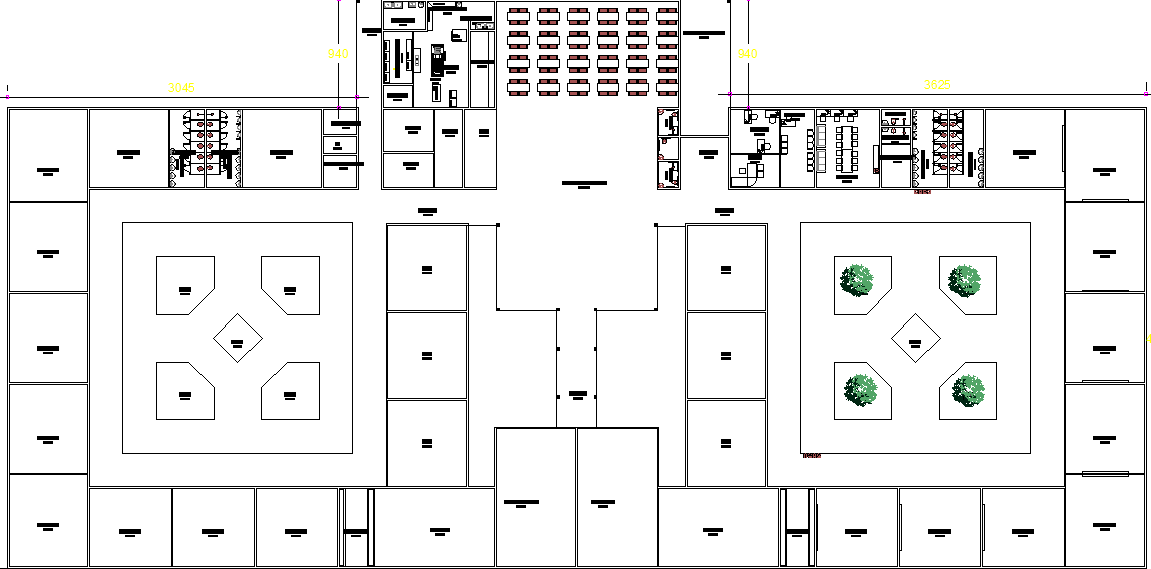 Layout Plan Of School Dwg File Cadbull