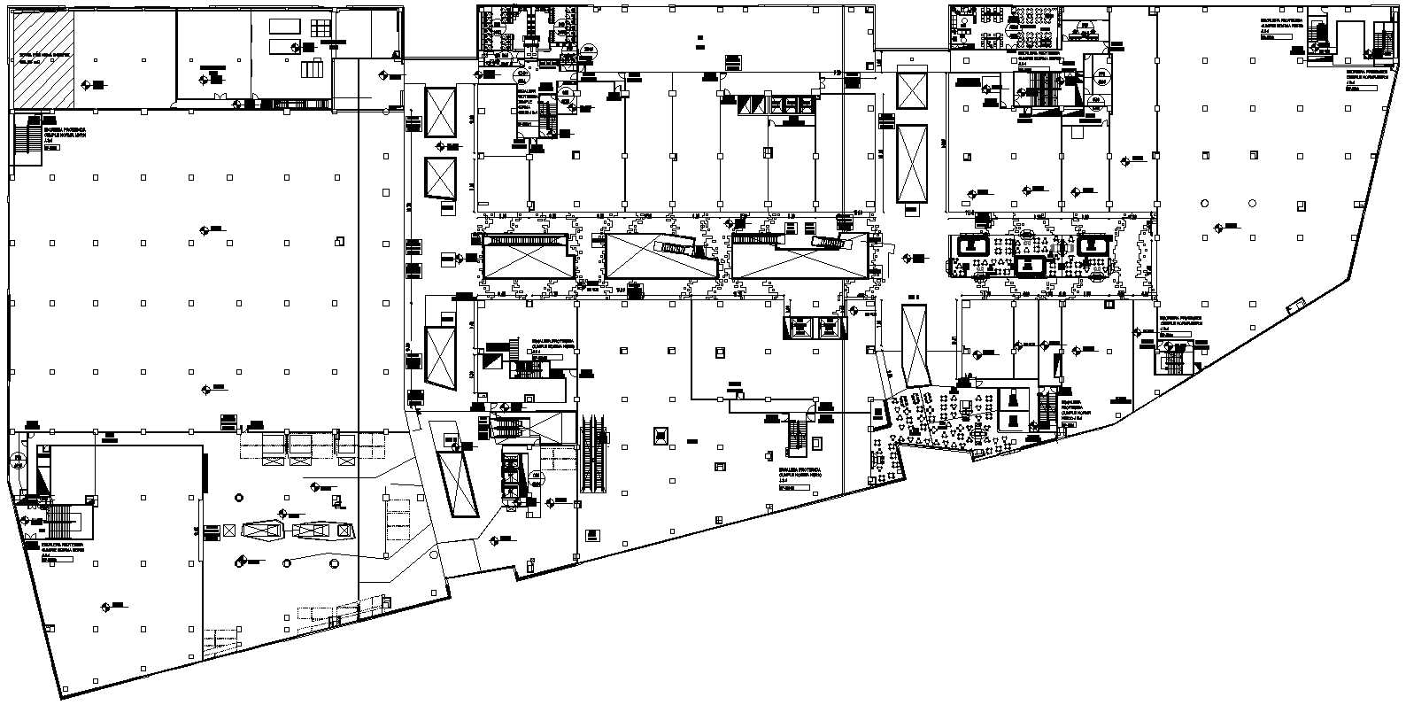 Layout Plan Of Commercial Building Detail DWG AutoCAD file - Cadbull