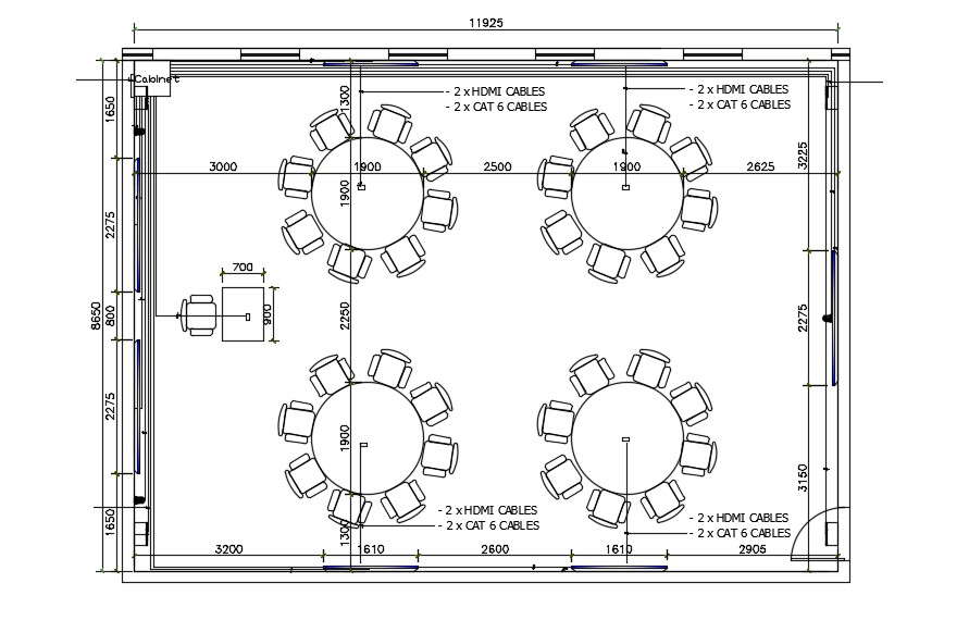 Library Building Room Layout Architecture Plan AutoCAD File - Cadbull