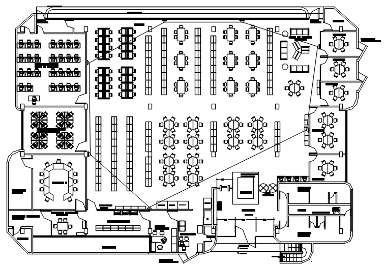 Library Layout In Dwg File Cadbull