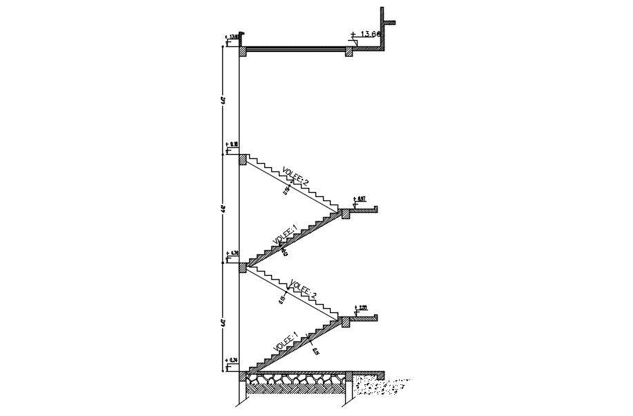 line-plan-of-stairs-in-steel-structure-plan-and-design-with-dimension