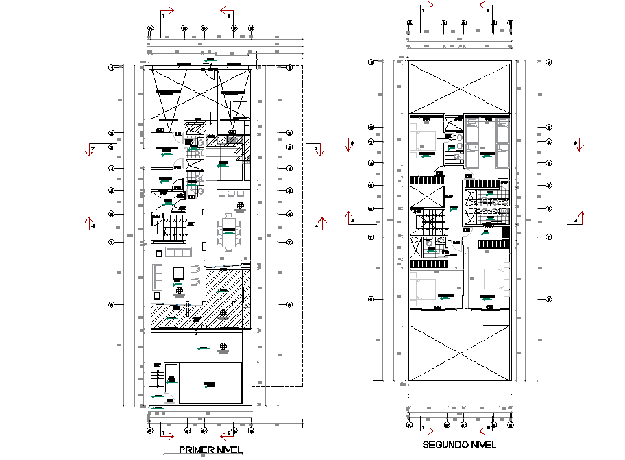 Living place working plan detail dwg file - Cadbull