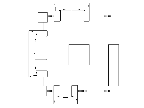 Drawing Room Furniture DWG File - Cadbull