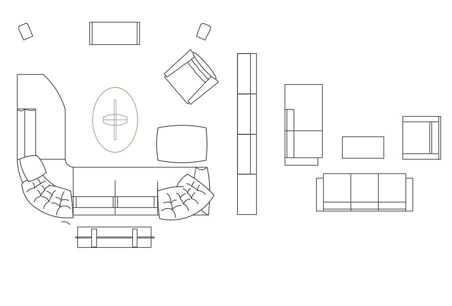 Living Room Furniture Blocks Free Drawing DWG - Cadbull