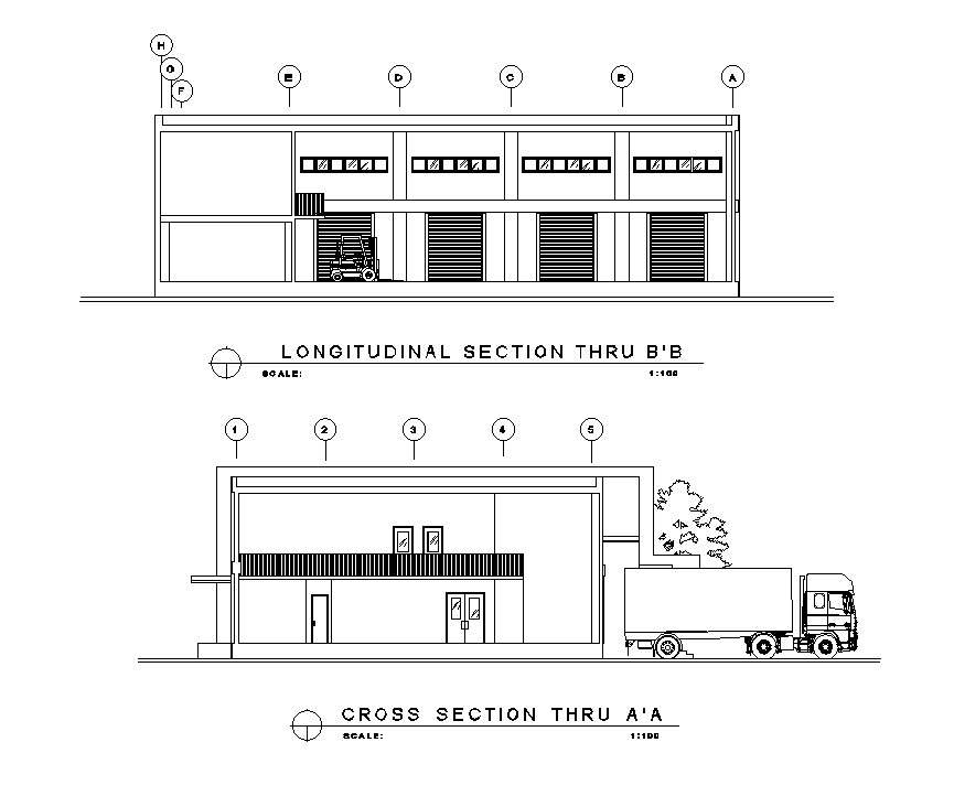 Longitudinal Section Drawing