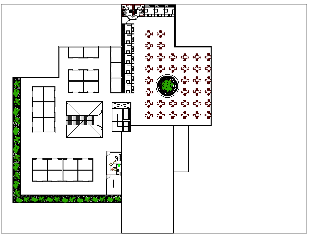 Lore-to market place architecture layout plan details dwg file - Cadbull