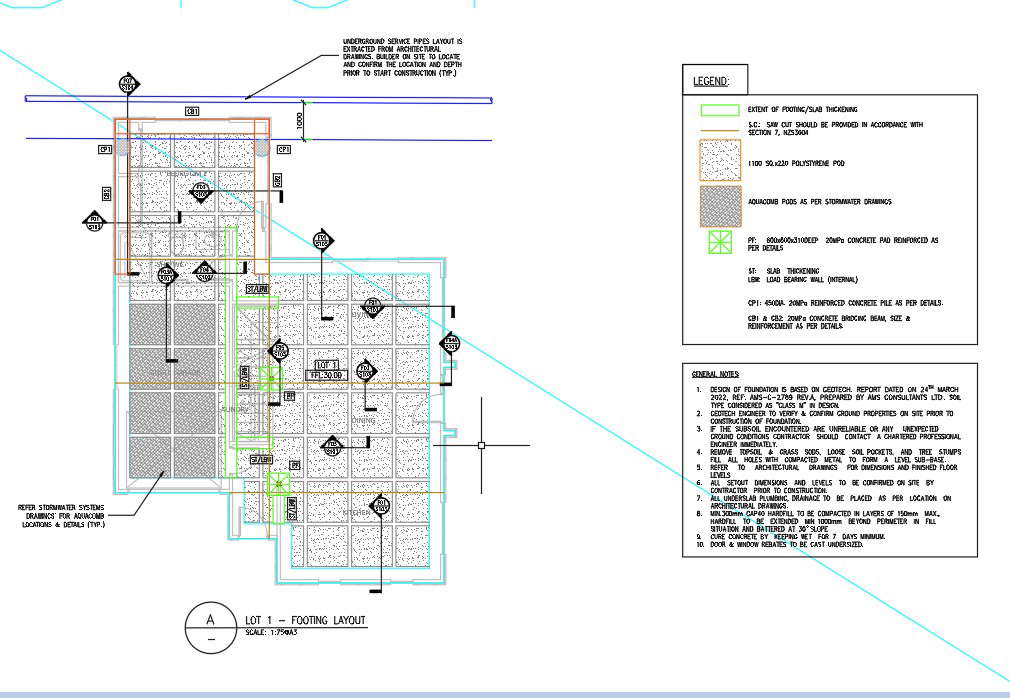 Column And Footing Plan Design In Autocad 2d Drawing Cad File Dw ...