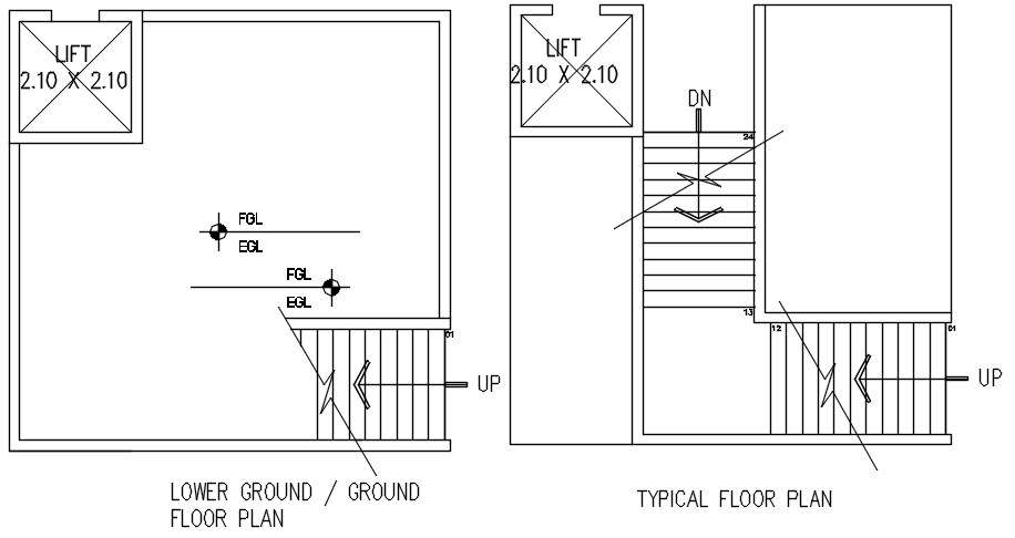 L shaped staircase plan in detail AutoCAD drawing, dwg file, CAD file ...