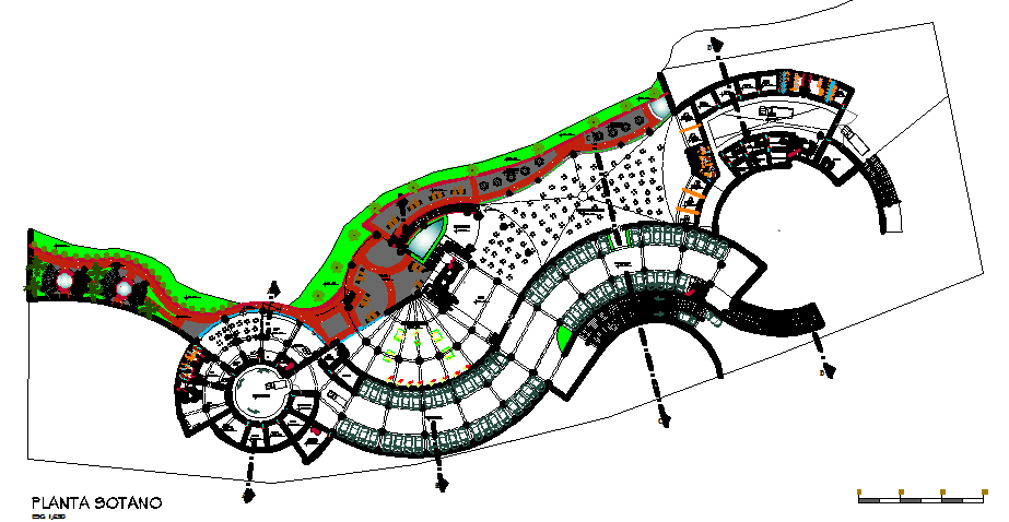 Luxurious hotel and resort layout plan dwg file Cadbull