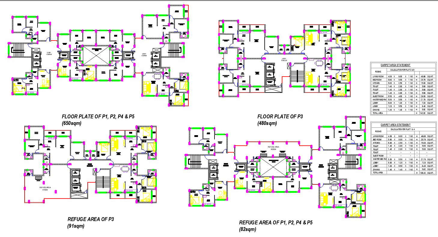 High Rise Building Plan In AutoCAD File Cadbull