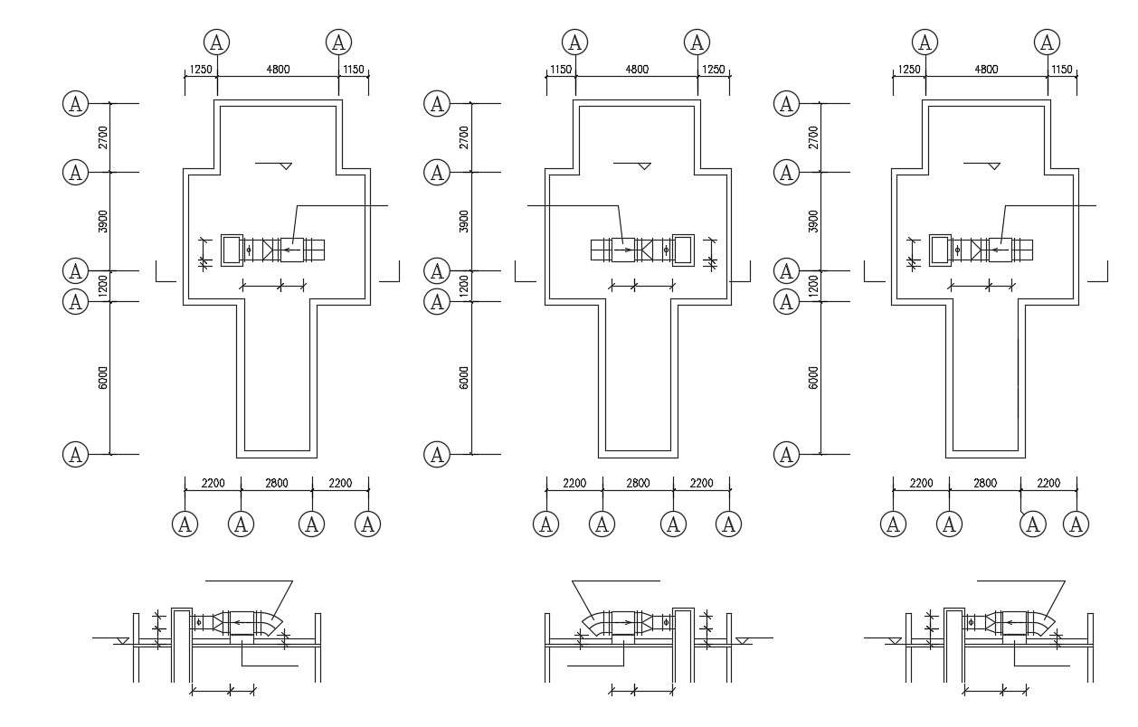 Machine Room Design Layout Plan - Cadbull