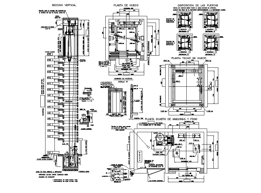 Machine elevations are given in this Autocad drawing file. Download now ...