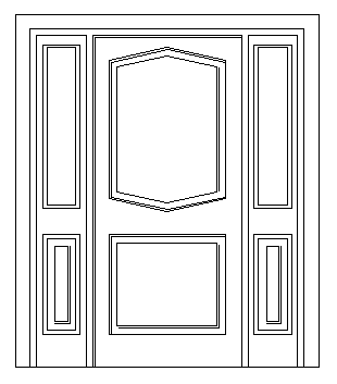 Main Door Elevation Design Drawing Cadbull