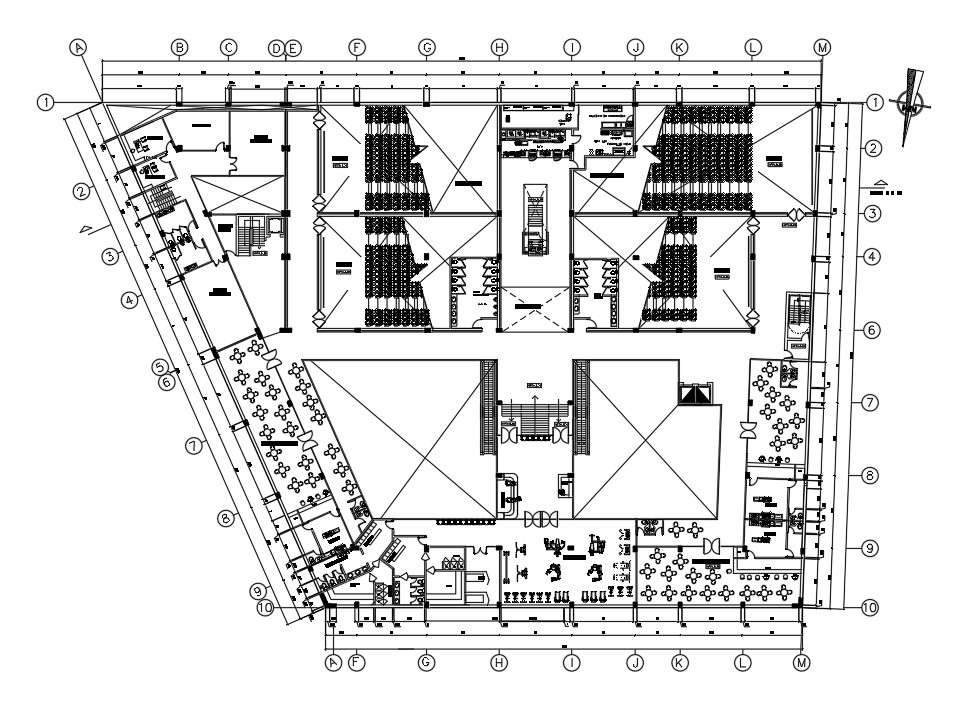 Mall With Theater CAD Drawing Download DWG File - Cadbull