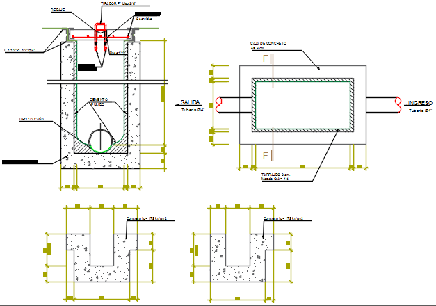 Typical Manhole Plan And Section Drawing Dwg File Cadbull Images And Photos Finder