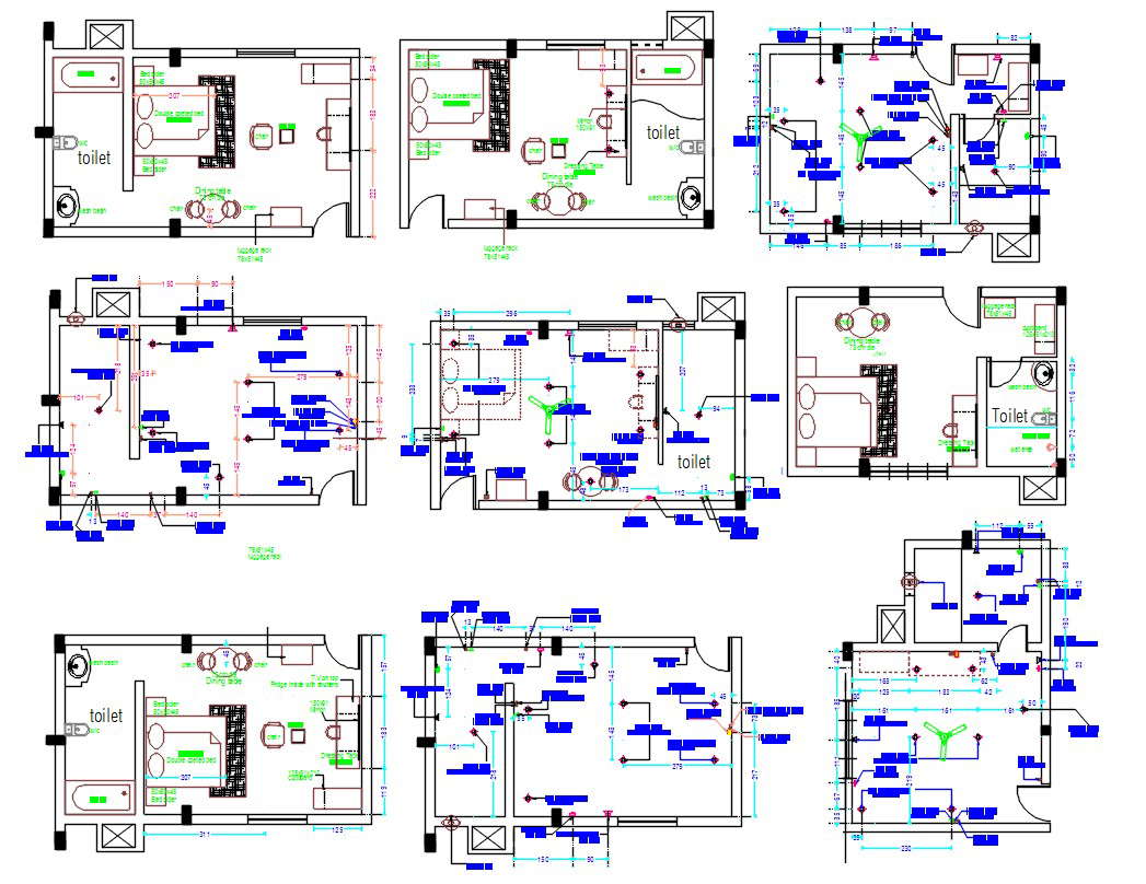 Master Bedroom Autocad File Cadbull