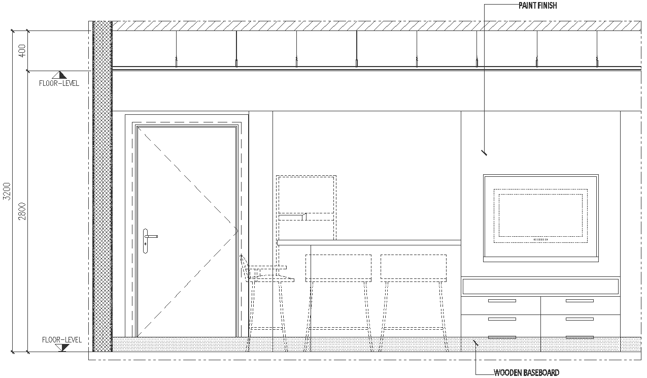 Master bedroom Balcony Door and Decoration Detail DWG AutoCAD file ...