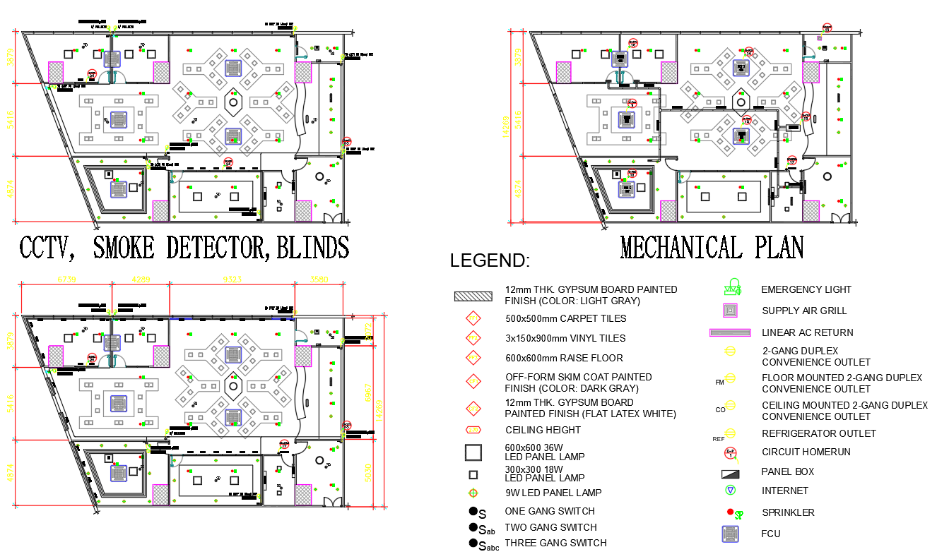 Mechanical Room Plan Layout Detail CAD Drawing In AutoCAD DWG File ...