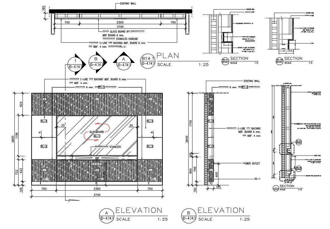 Meeting Room Wall Detail AutoCAD Drawing Cadbull   MeetingRoomWallDesignAutoCADDrawingTueApr2020024833 