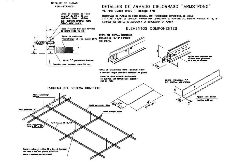 Metal arm ceiling detail of steel structure view with isometric view ...