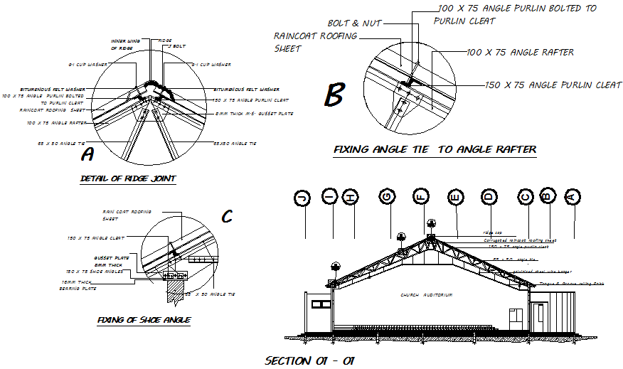 Metal Truss Design In DWG File - Cadbull