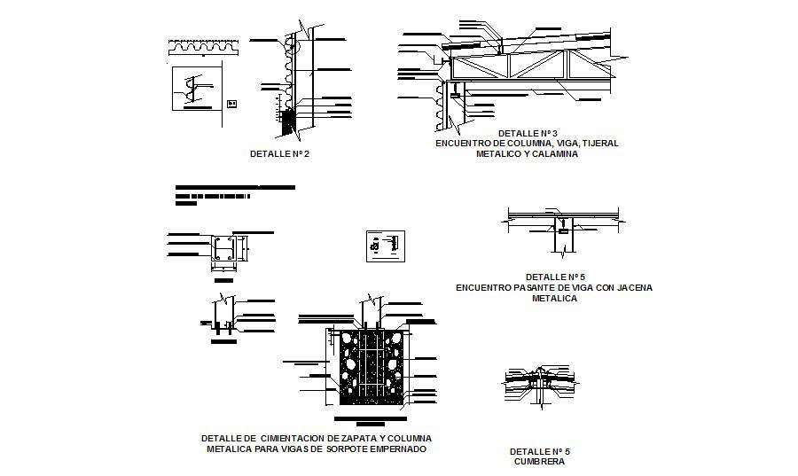 Metallic column, beam construction and structure details of building ...